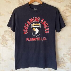 Vintage 80s Screaming Eagles Airborne T-Shirt | 101st Fort Campbell | Medium